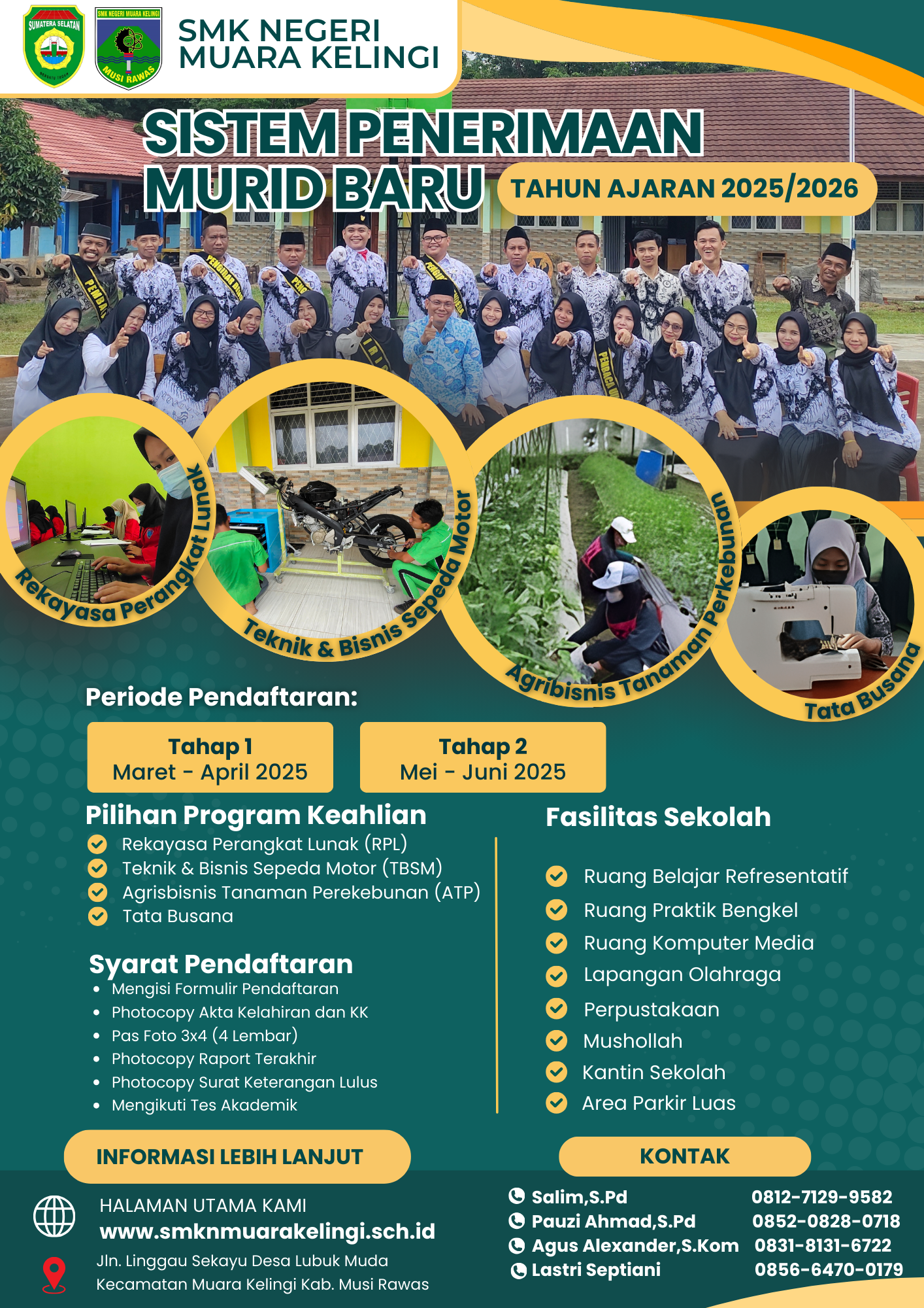 PENERIMAAN MURID BARU TAHUN 2025, SMKN KELINGI BUKA JURUSAN BARU